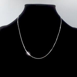 Sterling Silver Box Chain Necklace 6.6 Grams 1.5mm 20”